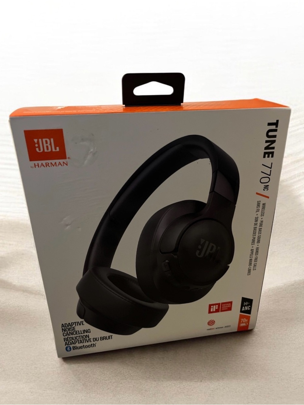 JBL Tune 770NC Wireless Over-Ear Headphones - Black